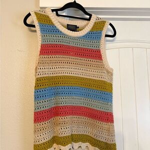 Pendleton Cream and Gold Knit Sweater